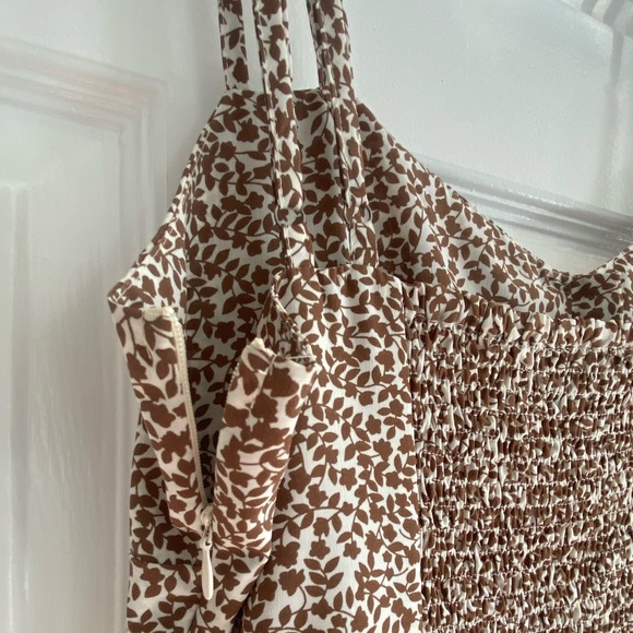 PAPILLON brown floral mini sundress - Picture 5 of 6